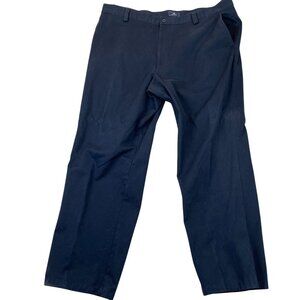 Dockers Mens Pants 42x30 Relaxed Fit Flat Front 100% Cotton Black